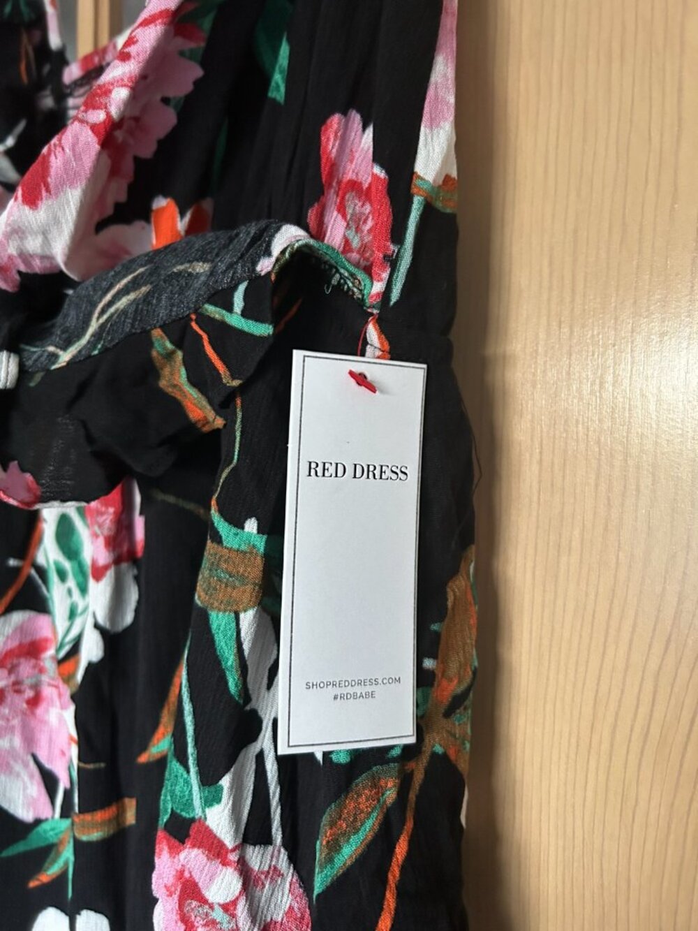 Floral Ruffle Mini Dress – Size Large - Picture 3 of 9